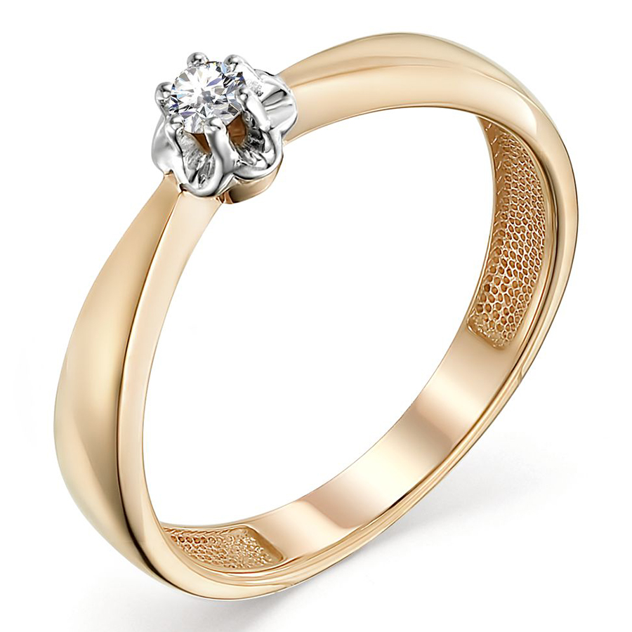 Кольцо, золото, бриллиант, 3103-110